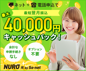 【300×250】株式会社アウンカンパニー／NURO光