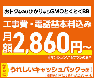 GMOとくとくBB auひかり（割引）