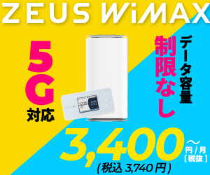 【300×250】株式会社Human Investment 　ZEUS WiMAX